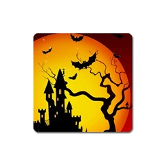 Halloween Night Terrors Square Magnet by BangZart