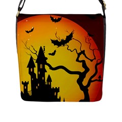 Halloween Night Terrors Flap Messenger Bag (l)  by BangZart