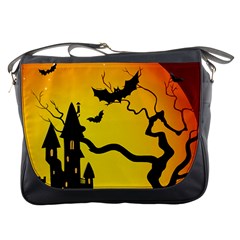 Halloween Night Terrors Messenger Bags by BangZart