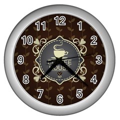 Coffee House Wall Clocks (silver)  by BangZart