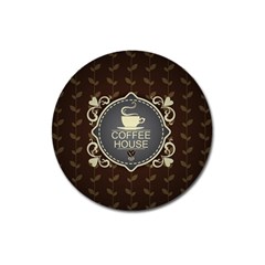 Coffee House Magnet 3  (round) by BangZart