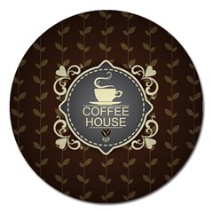 Coffee House Magnet 5  (round) by BangZart