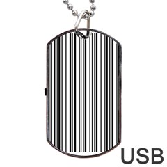 Barcode Pattern Dog Tag Usb Flash (one Side) by BangZart