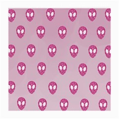 Alien Pattern Pink Medium Glasses Cloth by BangZart