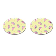 Watermelon Wallpapers  Creative Illustration And Patterns Cufflinks (oval) by BangZart