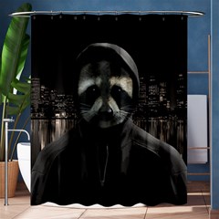 Gangsta Raccoon  Shower Curtain 60  X 72  (medium)  by Valentinaart