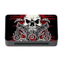 Skull Tribal Memory Card Reader With Cf by Valentinaart