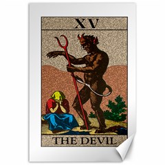 The Devil - Tarot Canvas 24  X 36  by Valentinaart