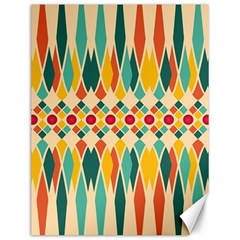 Festive Pattern Canvas 12  X 16   by linceazul