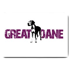 Great Dane Large Doormat  by Valentinaart