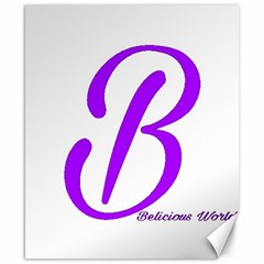 Belicious World  b  Purple Canvas 8  X 10  by beliciousworld