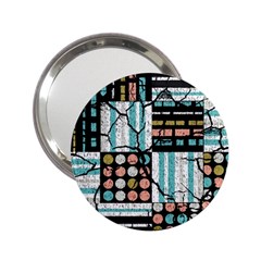 Distressed Pattern 2 25  Handbag Mirrors by linceazul