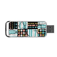 Distressed Pattern Portable Usb Flash (two Sides) by linceazul