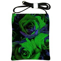 Roses Vi Shoulder Sling Bags by markiart