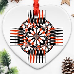 Geometric Celtic Cross Ornament (heart) by linceazul