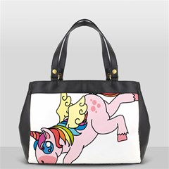 Unicorn Arociris Raimbow Magic Office Handbags (2 Sides)  by Nexatart