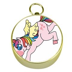 Unicorn Arociris Raimbow Magic Gold Compasses by Nexatart