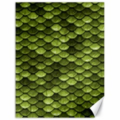 Green Mermaid Scales   Canvas 18  X 24   by paulaoliveiradesign