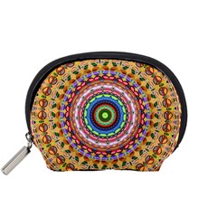 Peaceful Mandala Accessory Pouches (small)  by designworld65