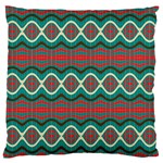 Ethnic Geometric Pattern Standard Flano Cushion Case (One Side) Front