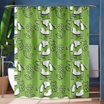 Cow Flower Pattern Wallpaper Shower Curtain 60  x 72  (Medium)  60 x72  Curtain