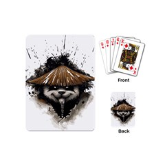 Warrior Panda T Shirt Playing Cards (mini)  by AmeeaDesign