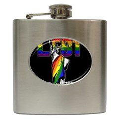 Lgbt New York Hip Flask (6 Oz) by Valentinaart