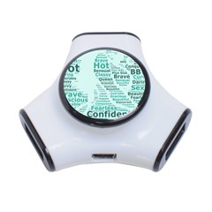 Belicious World Curvy Girl Wordle 3-port Usb Hub by beliciousworld
