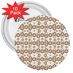 Multicolor Graphic Pattern 3  Buttons (10 Pack)  by dflcprints