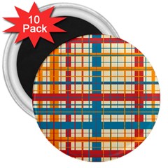 Plaid Pattern 3  Magnets (10 Pack)  by linceazul