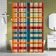 Plaid Pattern Shower Curtain 48  X 72  (small)  by linceazul