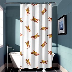 Crabs Photo Collage Pattern Design Shower Curtain 36  X 72  (stall)  by dflcprints