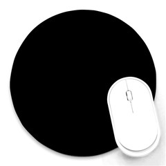 Black Round Mousepads by digitaldivadesigns