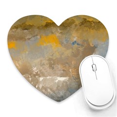 Sunset In The Mountains Heart Mousepads by digitaldivadesigns