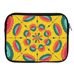 Textured Tropical Mandala Apple Ipad 2/3/4 Zipper Cases by linceazul