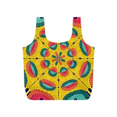 Textured Tropical Mandala Full Print Recycle Bags (s)  by linceazul