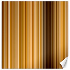 Brown Verticals Lines Stripes Colorful Canvas 16  X 16   by Mariart