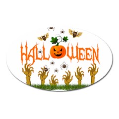 Halloween Oval Magnet by Valentinaart