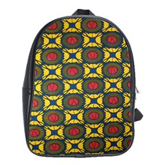 African Textiles Patterns School Bag (large) by Mariart