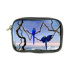 Wonderful Blue  Parrot Looking To The Ocean Coin Purse by FantasyWorld7