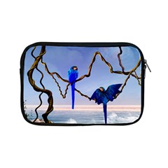 Wonderful Blue  Parrot Looking To The Ocean Apple Ipad Mini Zipper Cases by FantasyWorld7