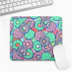 Donuts Pattern Large Mousepads by ValentinaDesign