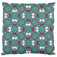 Colorful Geometric Graphic Floral Pattern Large Flano Cushion Case (two Sides) by dflcprints