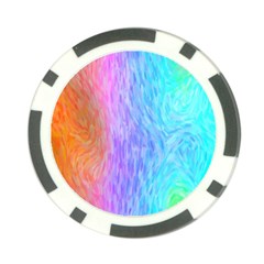 Aurora Rainbow Orange Pink Purple Blue Green Colorfull Poker Chip Card Guard by Mariart