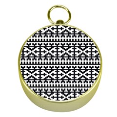 Model Traditional Draperie Line Black White Gold Compasses by Mariart