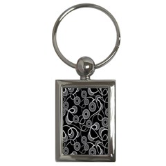 Floral Pattern Background Key Chains (rectangle)  by BangZart