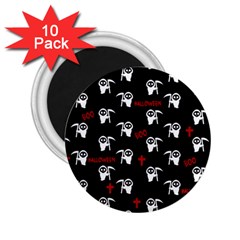 Death Pattern - Halloween 2 25  Magnets (10 Pack)  by Valentinaart