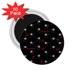 Death Pattern - Halloween 2 25  Magnets (10 Pack)  by Valentinaart