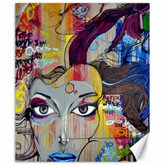 Graffiti Mural Street Art Painting Canvas 20  X 24   by BangZart