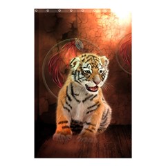 Cute Little Tiger Baby Shower Curtain 48  X 72  (small)  by FantasyWorld7